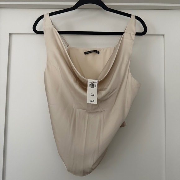 Abercrombie Satin Cowl Tank - Ivory - Picture 2 of 4